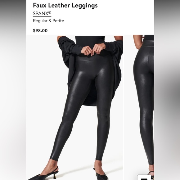 Faux Leather Leggings
SPANX®
Regular size Small - Picture 1 of 6